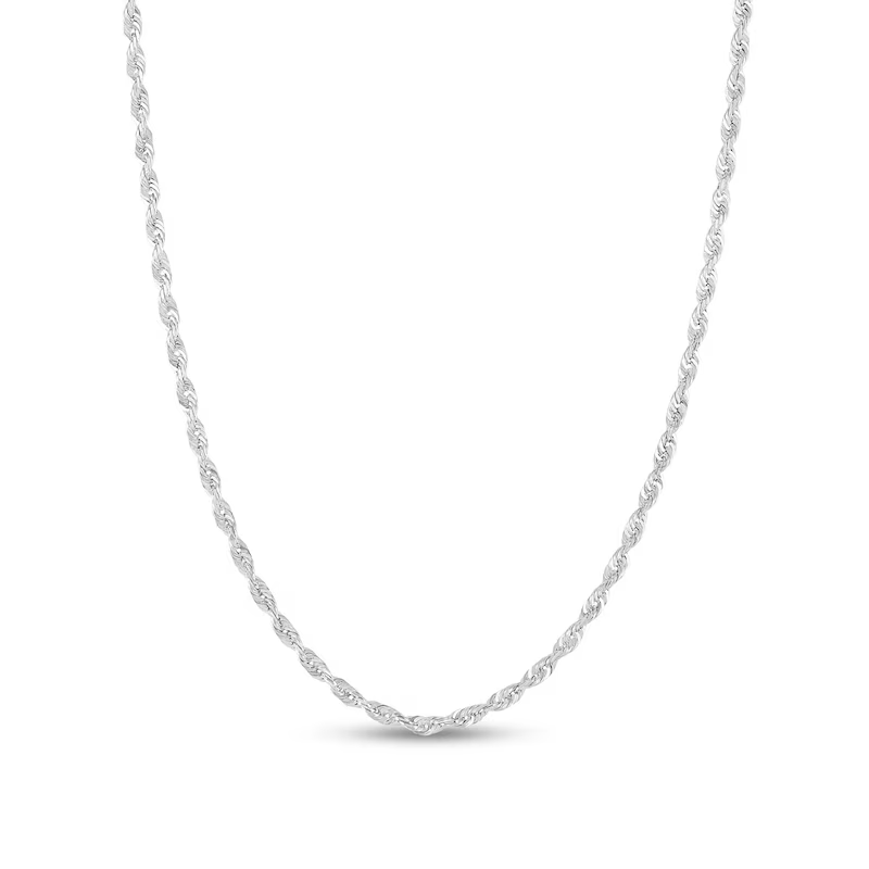 14k Gold 2.4 mm Rope Chain Necklace