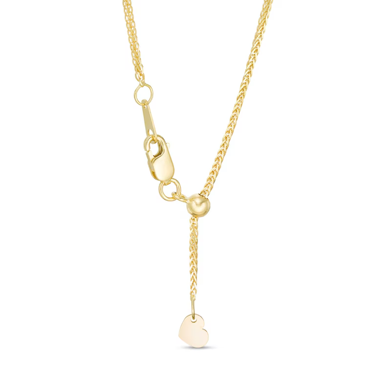 14k Gold 1.1 mm Wheat Chain Necklace