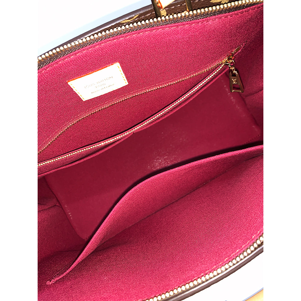 LOUIS VUITTON Grand Palais Bag, Monogram coated leather, Gold Hardware