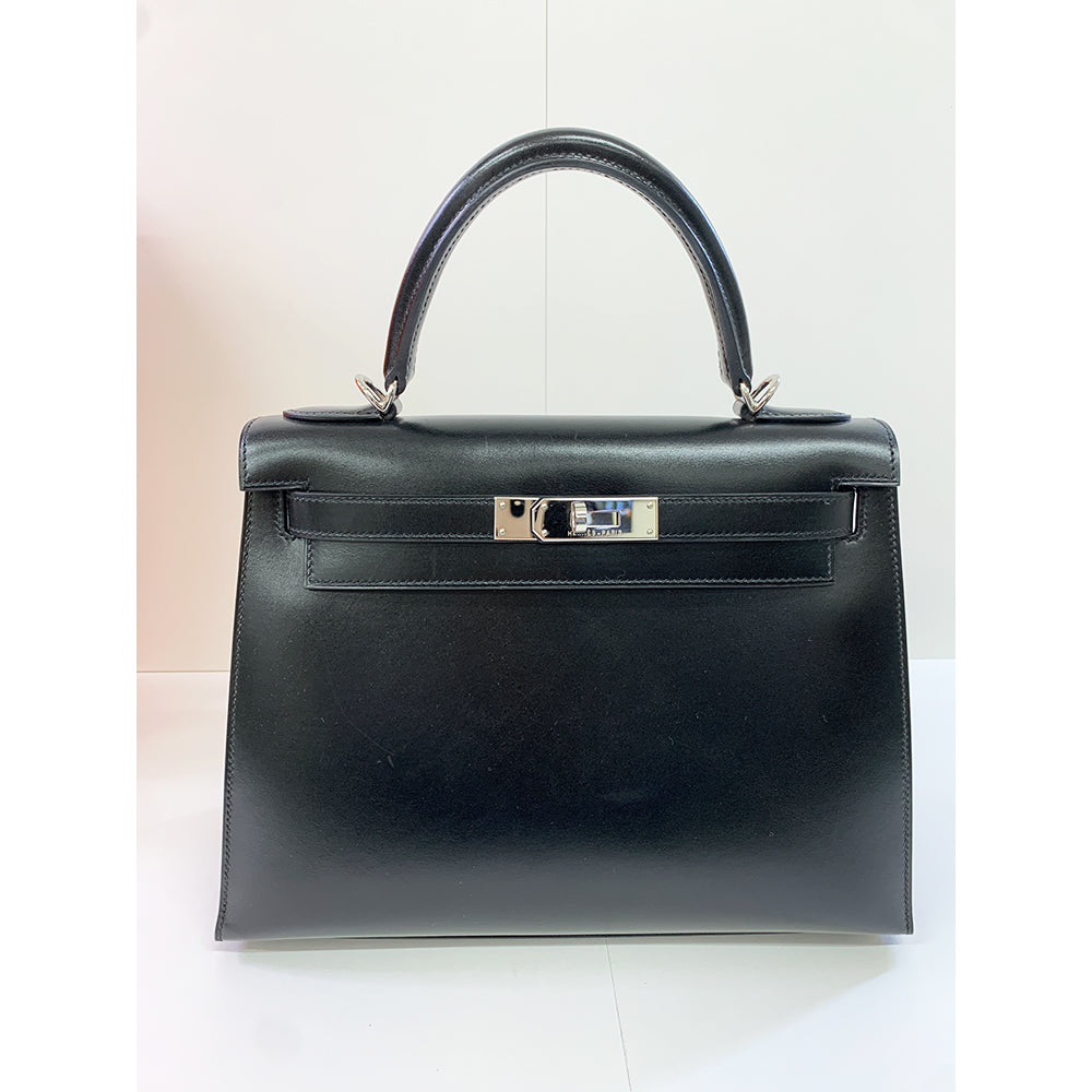 HERMES Handbag Kelly Series Kelly Box Calf 28