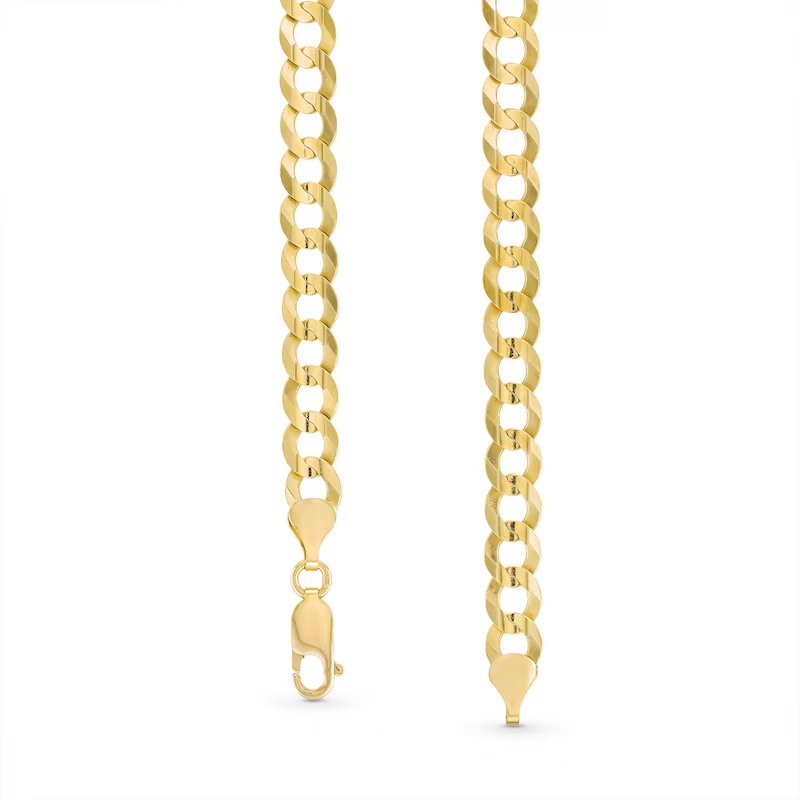 14k Gold 3.15mm Curb Chain Necklace