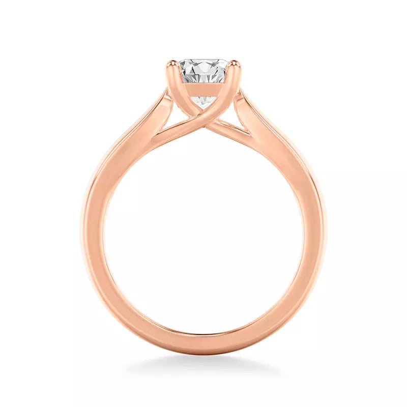 14k Gold Lab Diamond Solitaire Engagement Ring