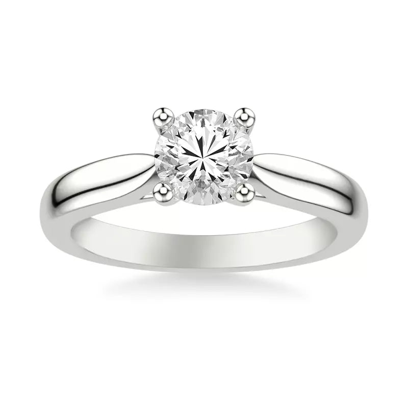 14k Gold Lab Diamond Solitaire Engagement Ring