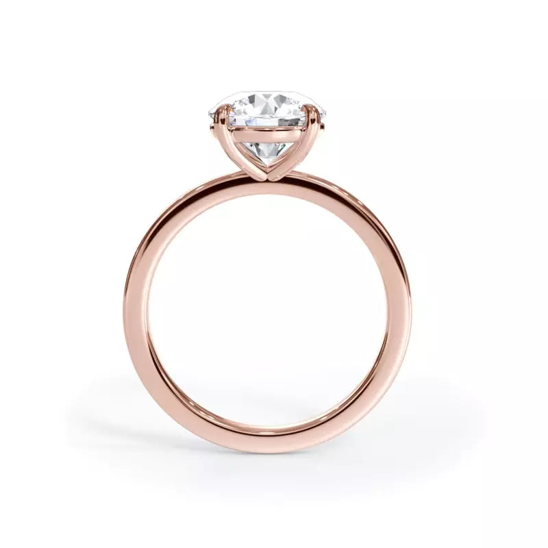 14k Gold Lab Diamond Solitaire Ring