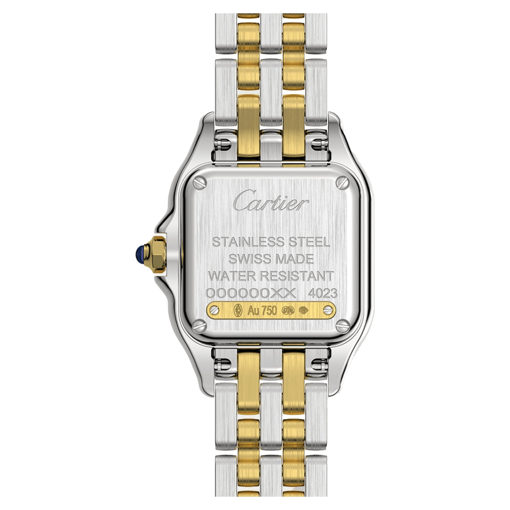 Panthère de Cartier, Yellow Gold & Steel, Small - White Dial W2PN0006