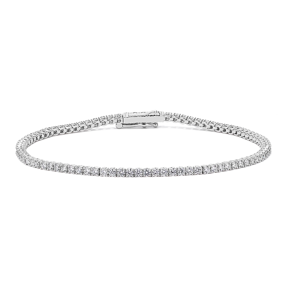14k Gold 2 ct Lab Diamond Tennis Bracelet