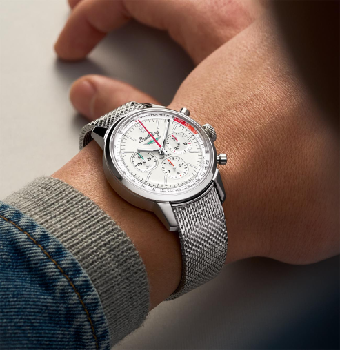 Breitling White Dial AB01766A1A1A1