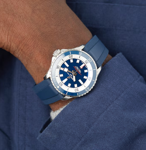 Breitling Blue and White Dial A17375E71C1S1