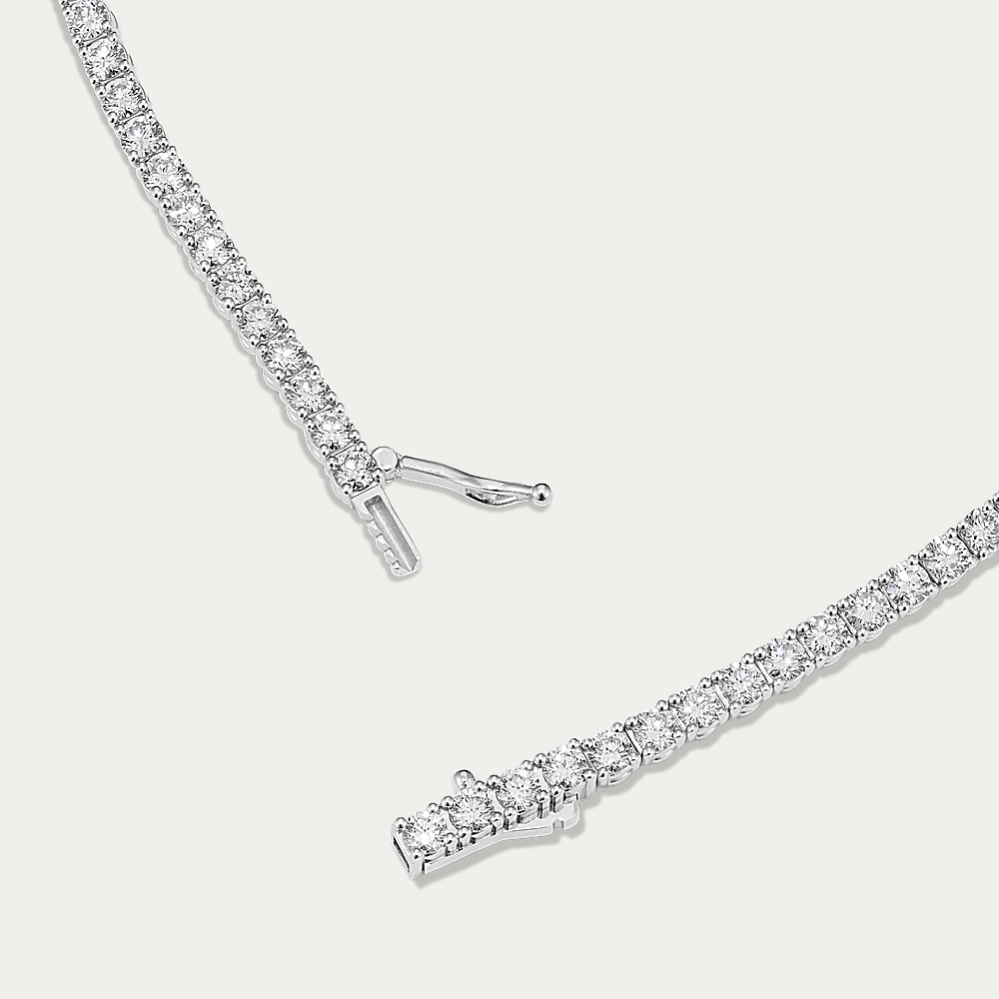 14k Gold 4 ct Lab Diamond Tennis Bracelet