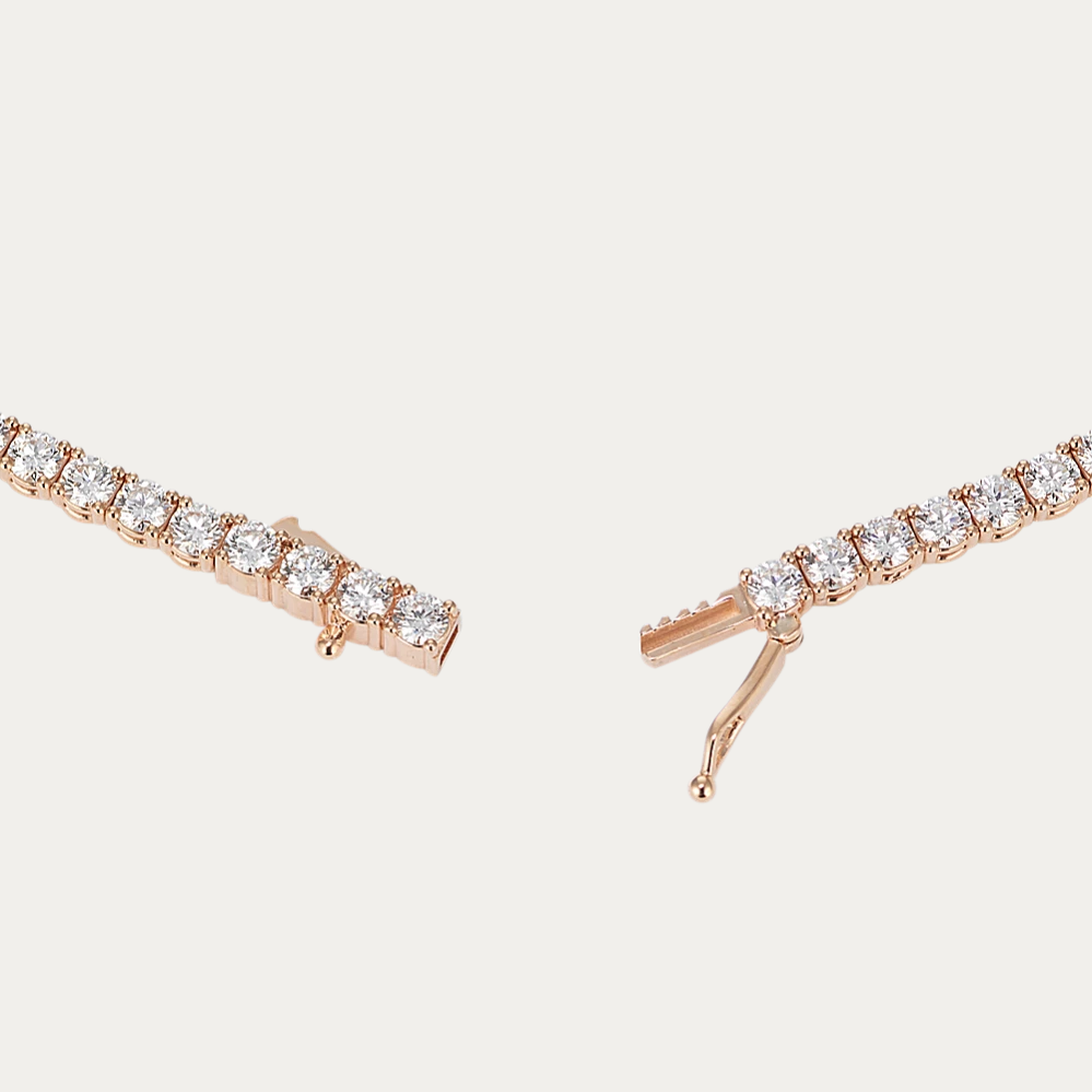 14k Gold 6 ct Lab Diamond Tennis Bracelet