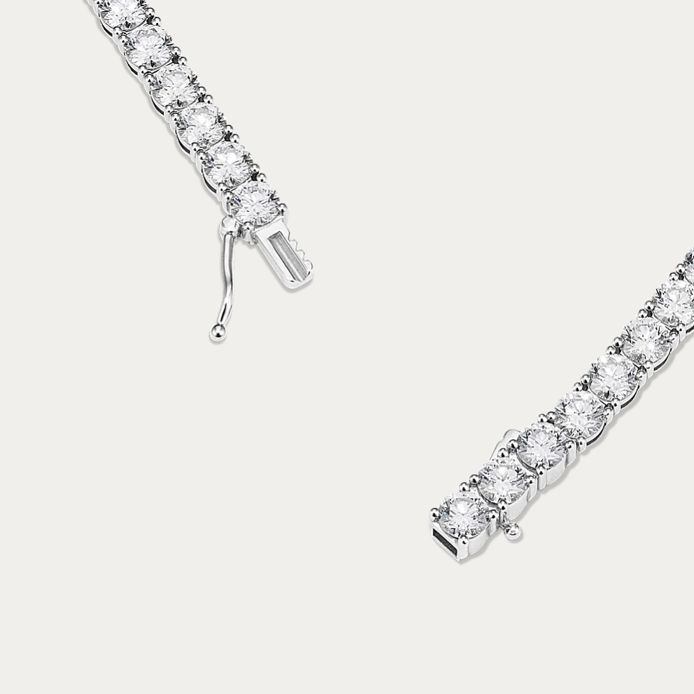 14k Gold 10 ct Lab Diamond Tennis Bracelet