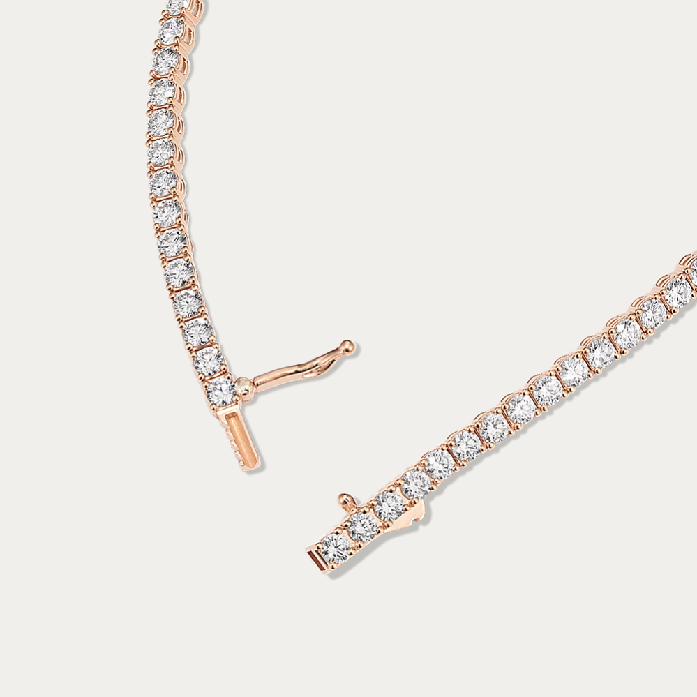 14k Gold 4 3/4 ct Lab Diamond Tennis Bracelet