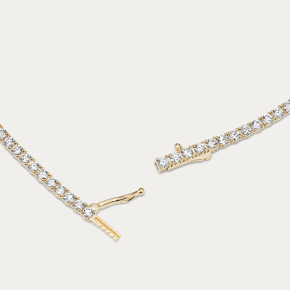 14k Gold 3 ct Lab Diamond Tennis Bracelet
