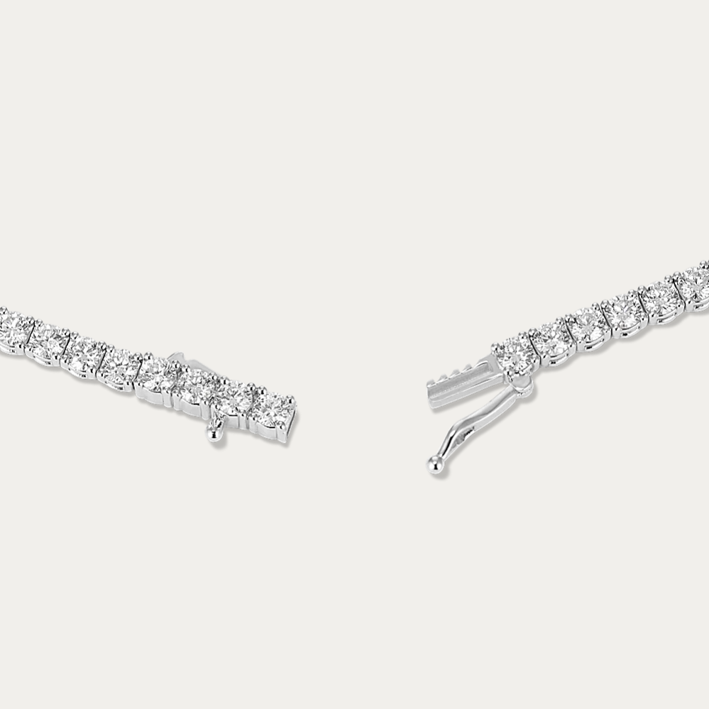 14k Gold 6 ct Lab Diamond Tennis Bracelet