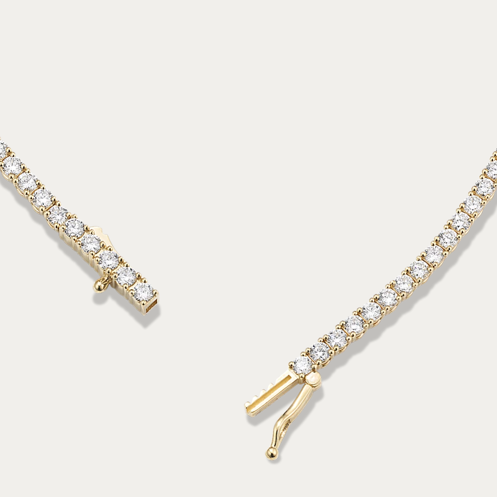 14k Gold 2 3/4 ct Lab Diamond Tennis Bracelet