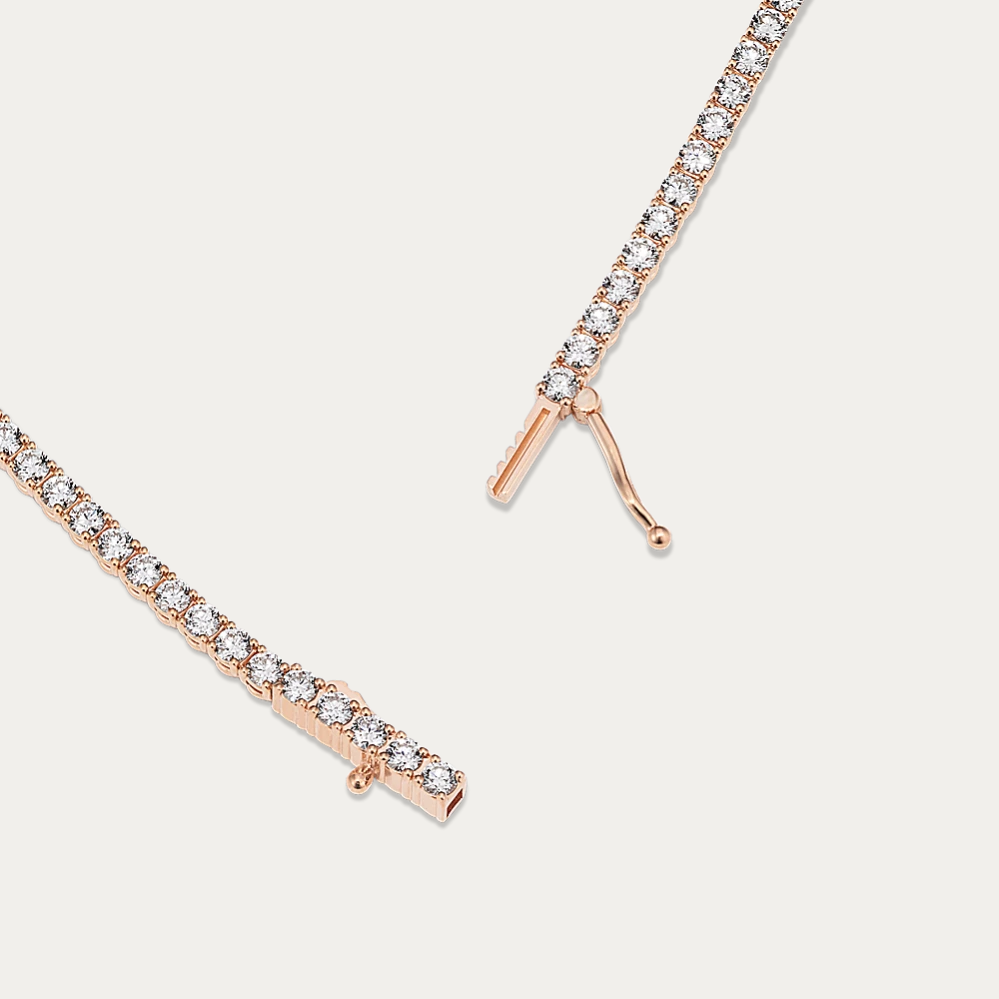 14k Gold 3 1/2 ct Lab Diamond Tennis Bracelet