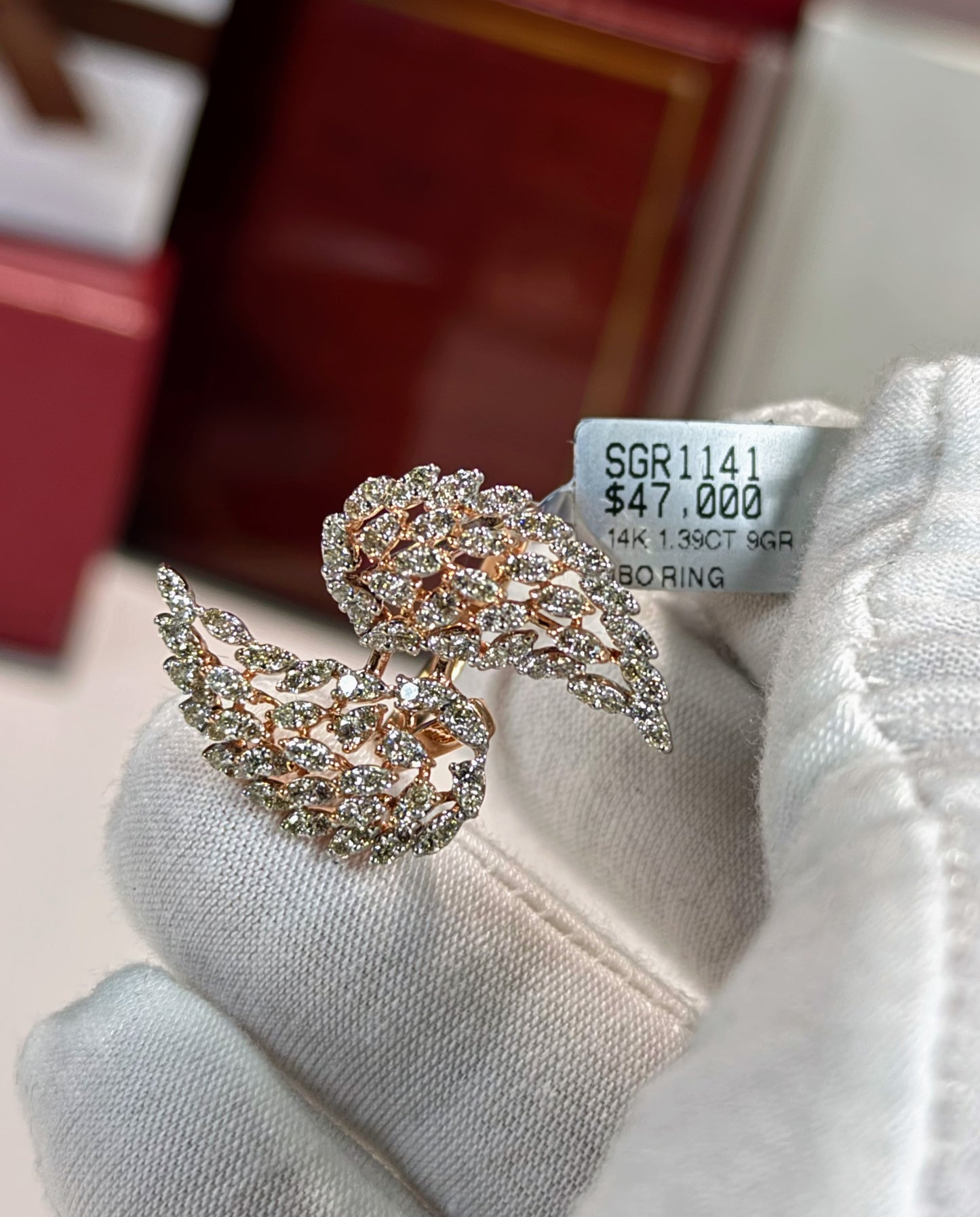 Angel Wings 14k Rose Gold Ring