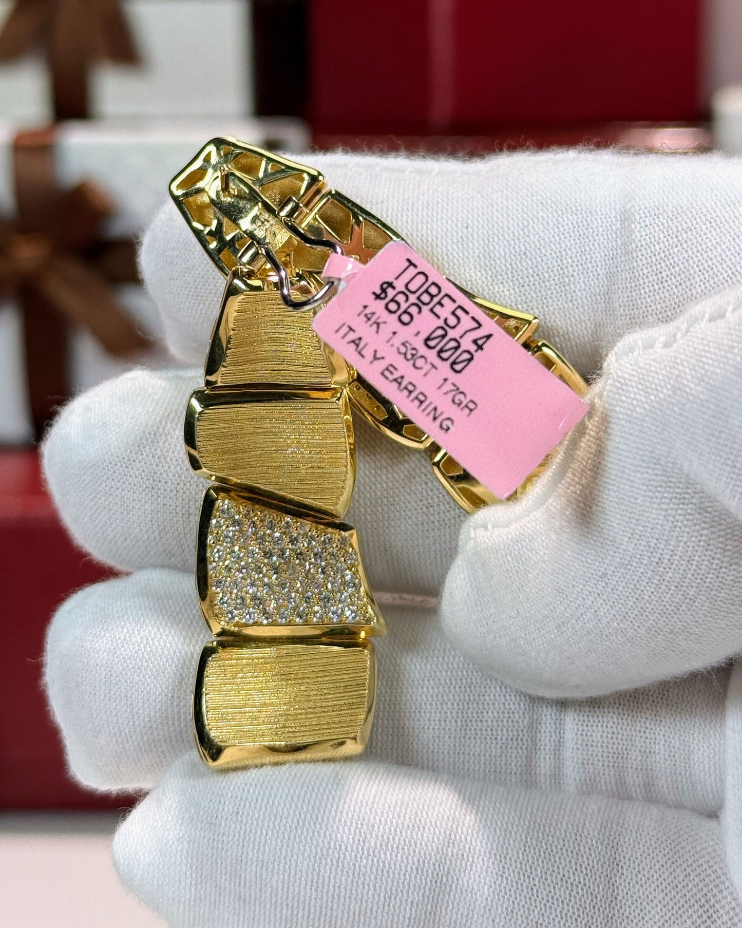 Stacking Stones 14k Yellow Gold Earrings