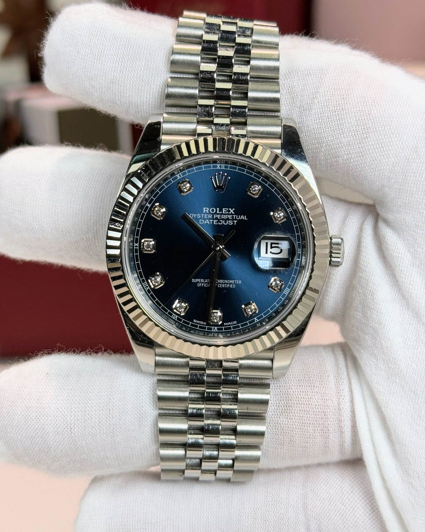 Rolex Datejust 41mm Bright Blue Dial 126334