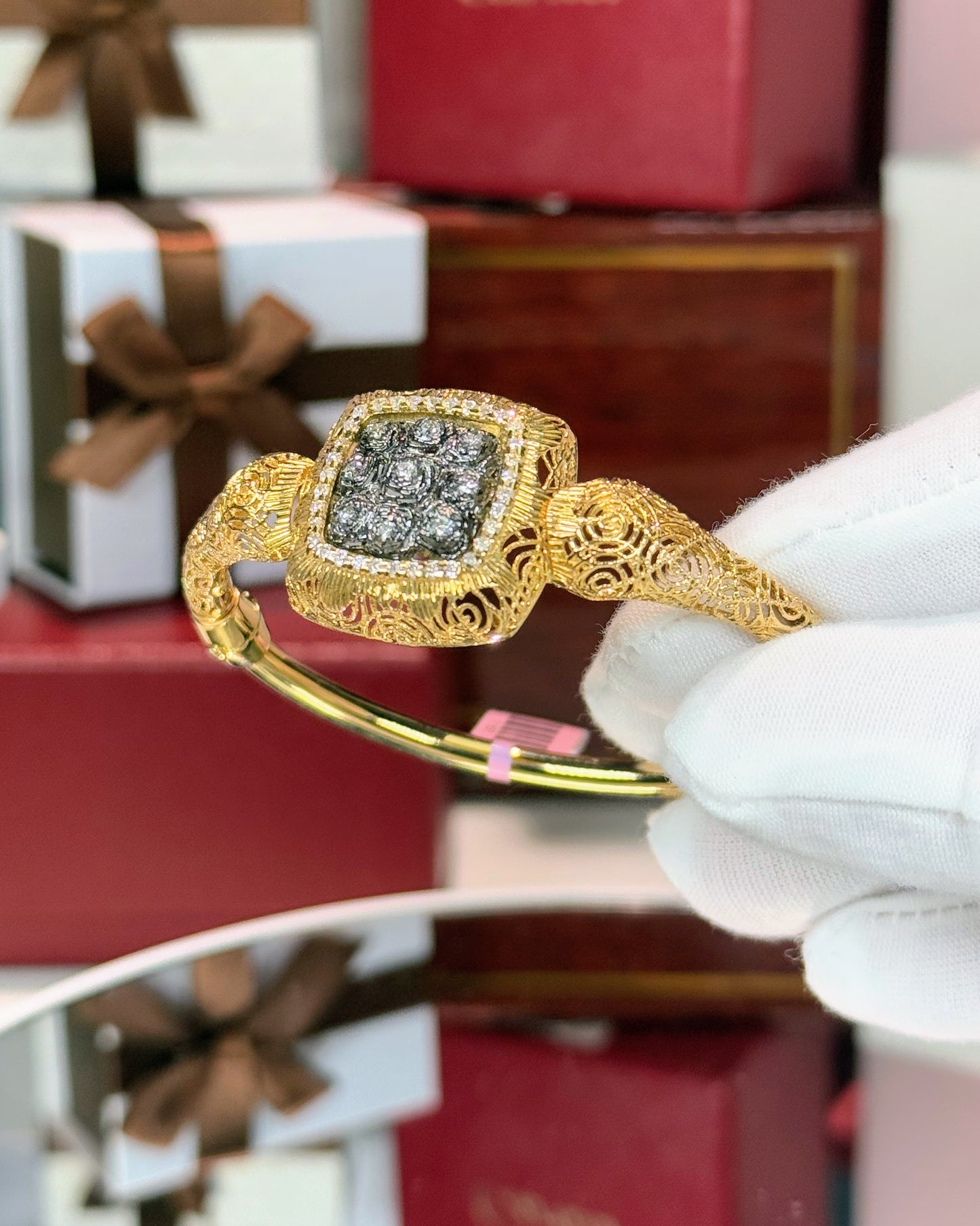 14k Yellow Gold Filigree Bracelet