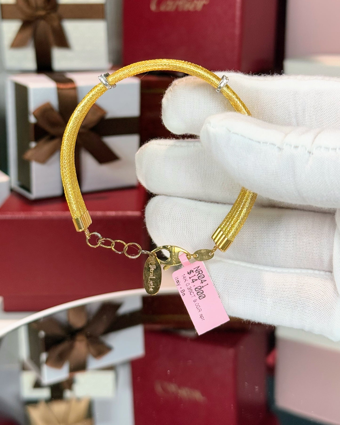 14k Yellow Gold Rope Bracelet