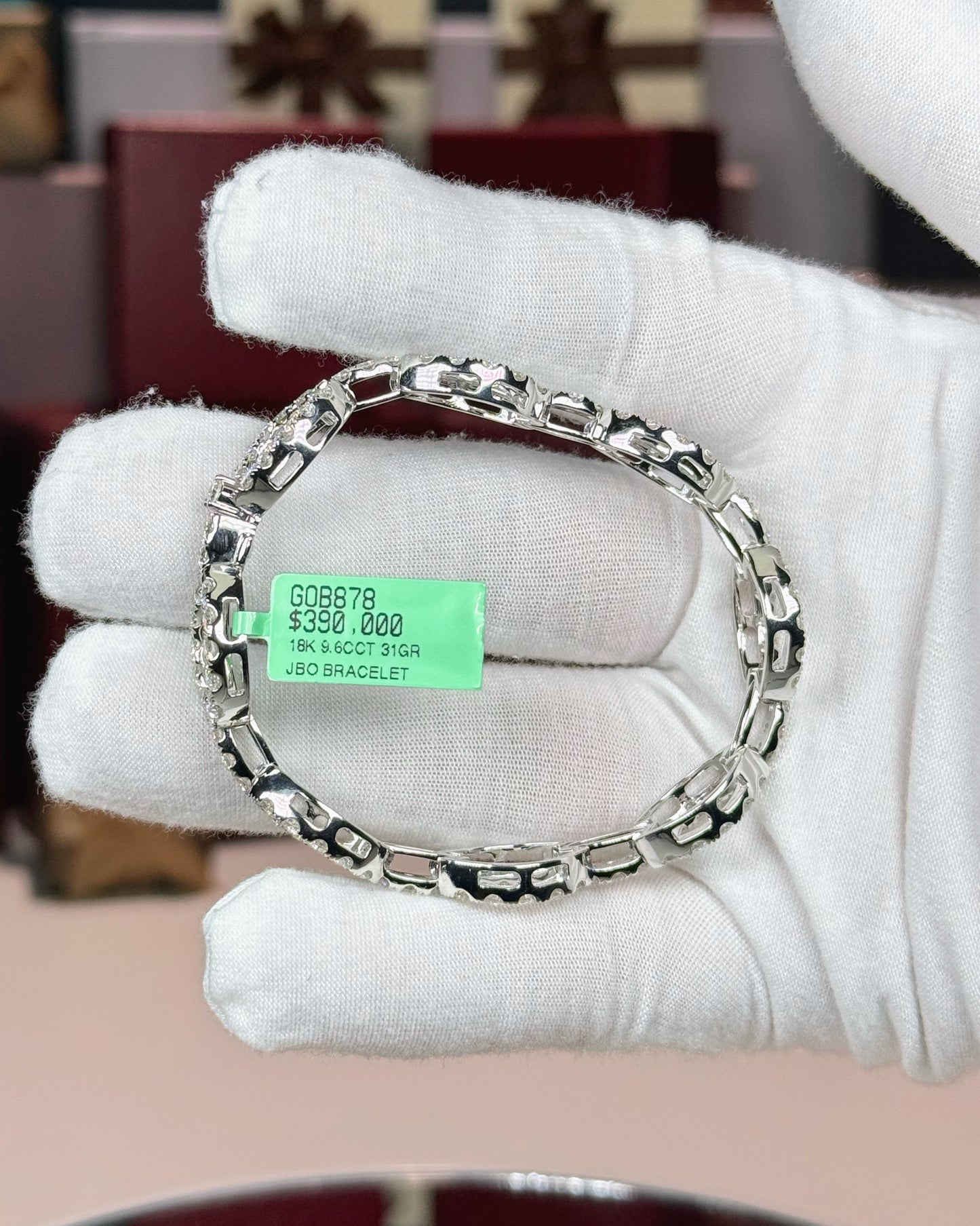 18k White Gold Diamond Bracelet