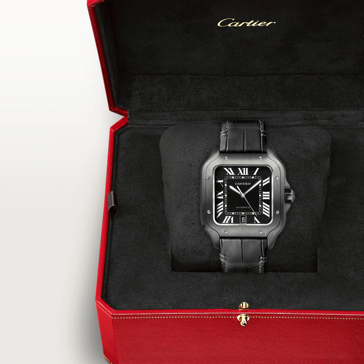 Santos De Cartier Black Dial - WSSA0039