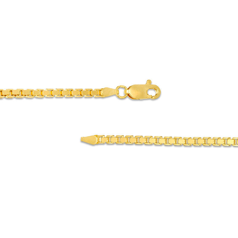 14k Gold 1.9 mm Box Chain Necklace