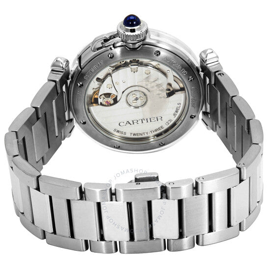 Cartier Pasha Automatic Silver Dial Ladies Watch - White Dial WSPA0013