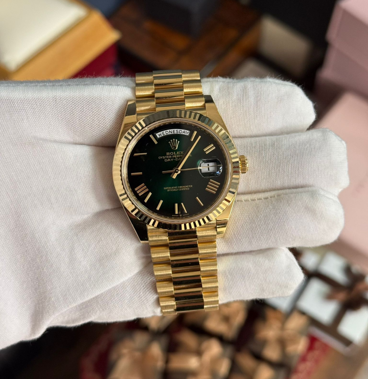 Rolex Day Date Presidential Green Ombré Dial 228238