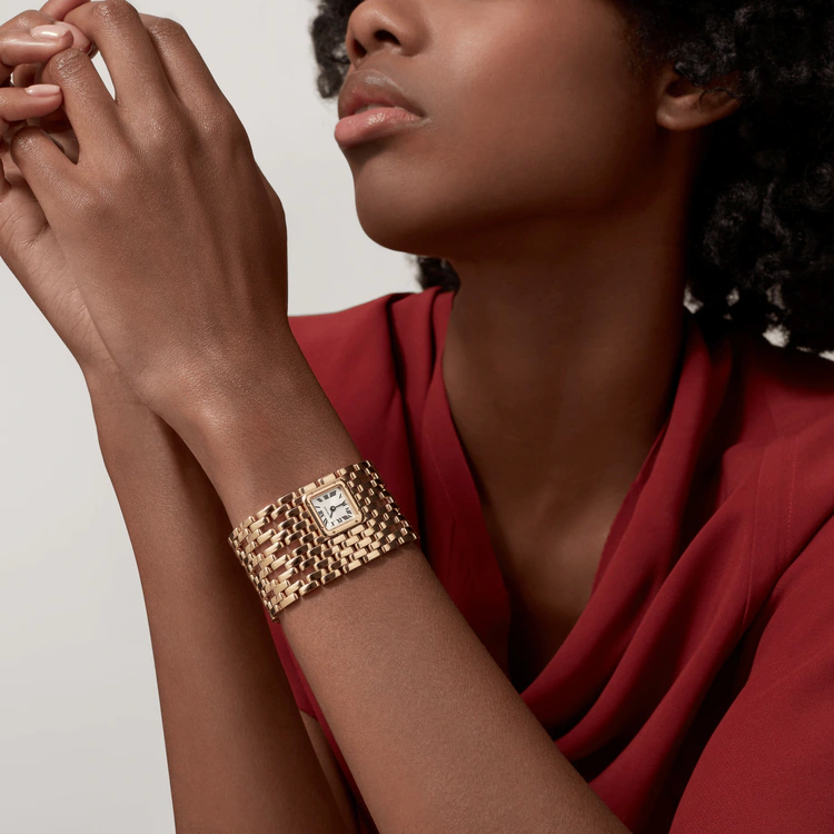 Panthère de Cartier cuff White Dial - WGPN0018