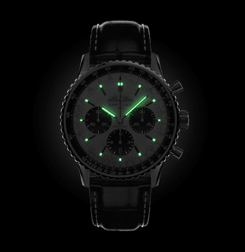 Breitling White Dial AB0138241G1P1