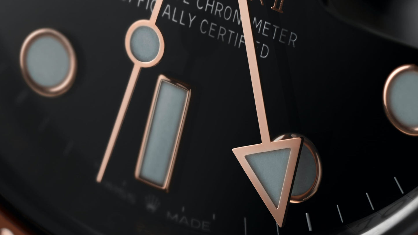 Rolex GMT Master II Rootbeer 408691K8 Bright Black Dial 126711CHNR