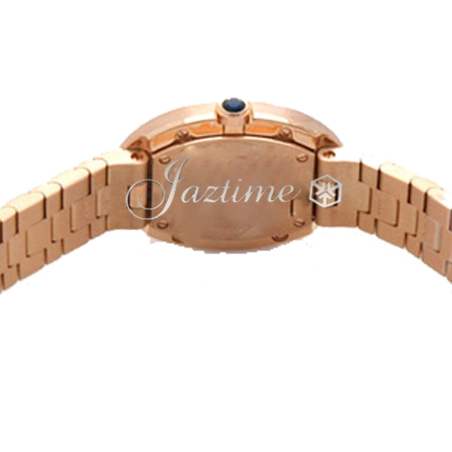 Cartier Baignoire Rose Gold Silver Roman Dial Small - White Dial W8000005