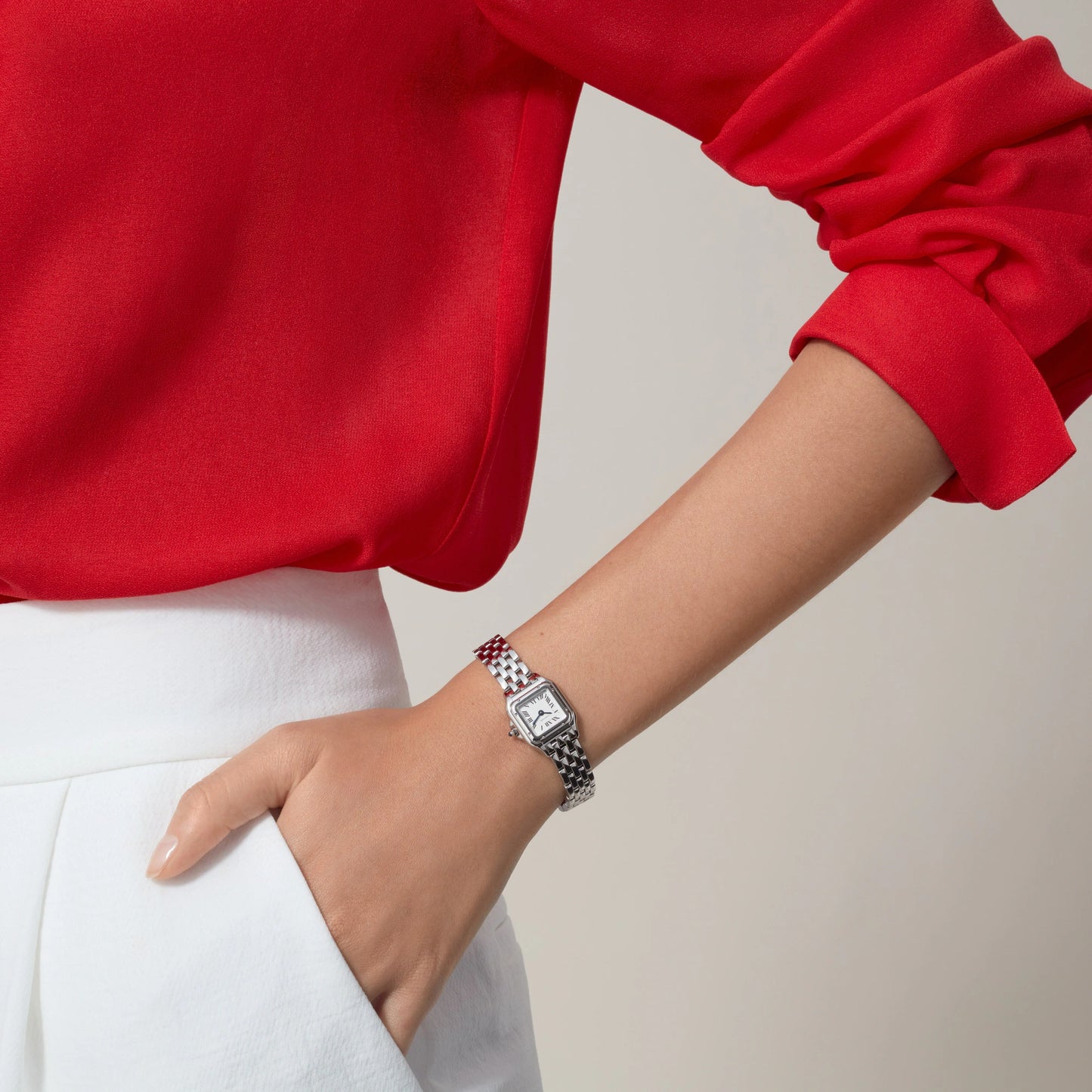 Panthère de Cartier watch - White Dial WSPN0012