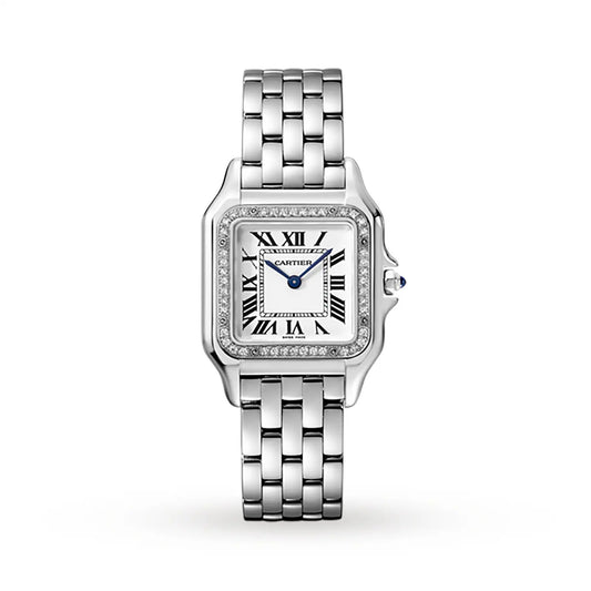 Panthère De Cartier Watch Medium Model -  White Dial W4PN0008