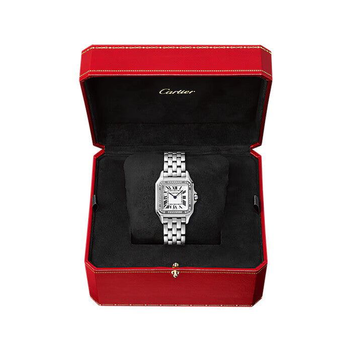 Panthère De Cartier Watch Medium Model -  White Dial W4PN0008