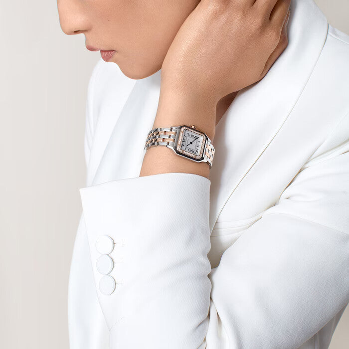 Panthère De Cartier Watch Medium Model -  White Dial W3PN0007