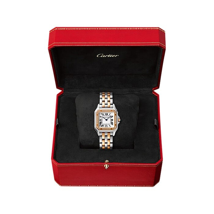 Panthère De Cartier Watch Medium Model -  White Dial W3PN0007