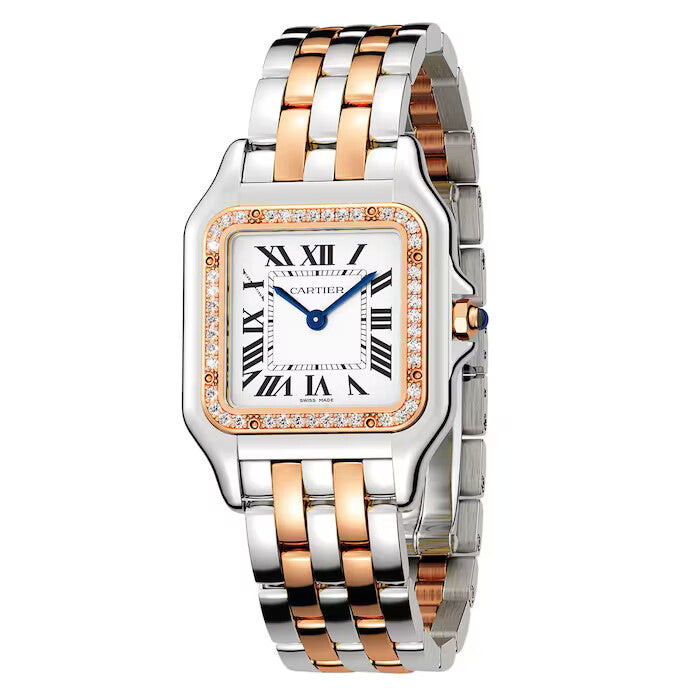 Panthère De Cartier Watch Medium Model -  White Dial W3PN0007