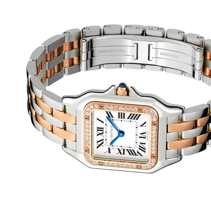 Panthère De Cartier Watch Medium Model -  White Dial W3PN0007