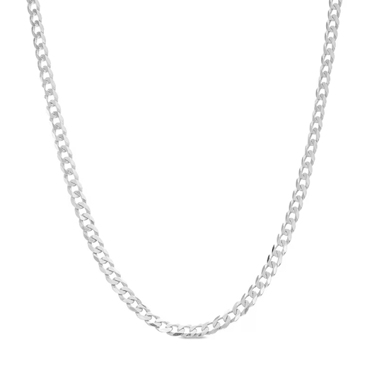 14k Gold 2mm Curb Chain Necklace