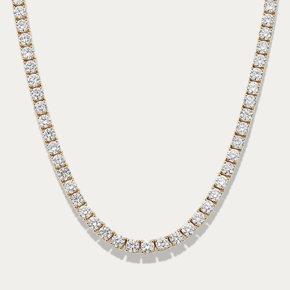 14k Gold 12 ct Lab-grown Diamond Tennis Necklace