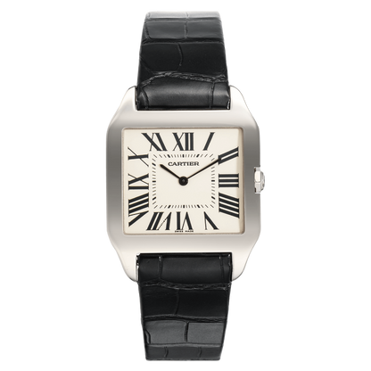 Santos Dumont White Gold Manual -  White Dial W2007051