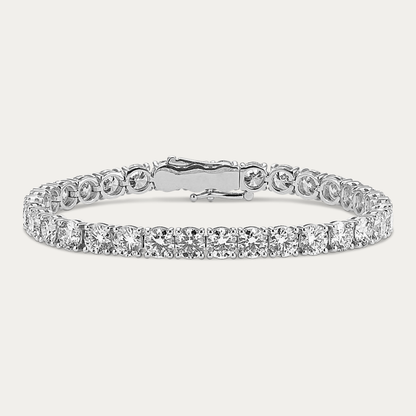 14k Gold 13 3/4 ct Lab Diamond Tennis Bracelet