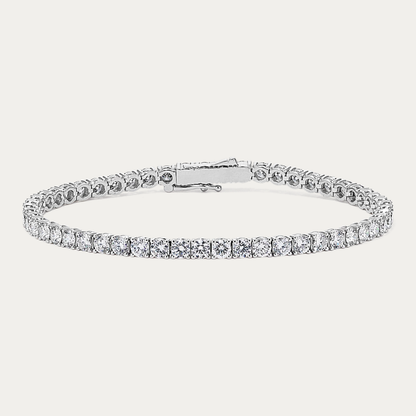 14k Gold 7 ct Lab Diamond Tennis Bracelet