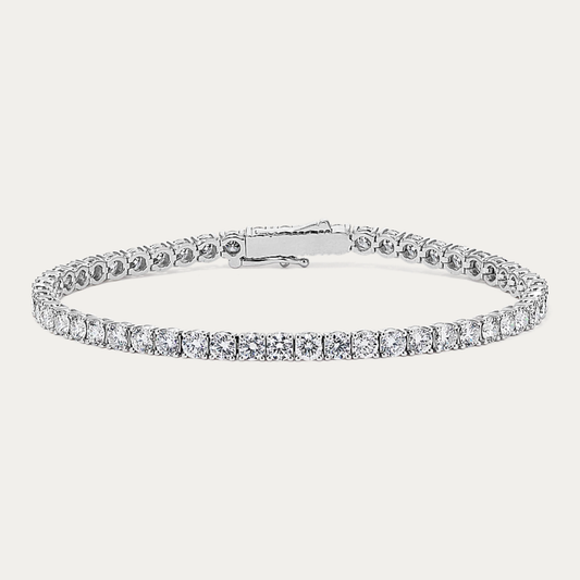 14k Gold 7 ct Lab Diamond Tennis Bracelet