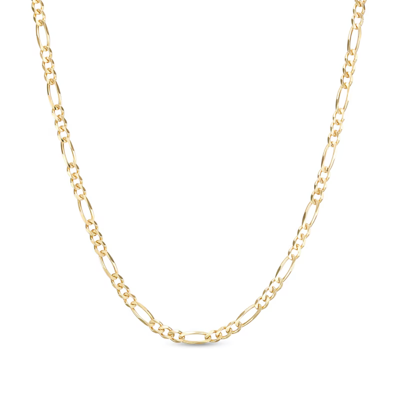 14k Gold 3.1mm Figaro Chain Necklace