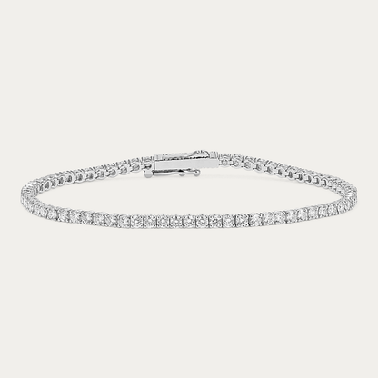 14k Gold 2 3/4 ct Lab Diamond Tennis Bracelet