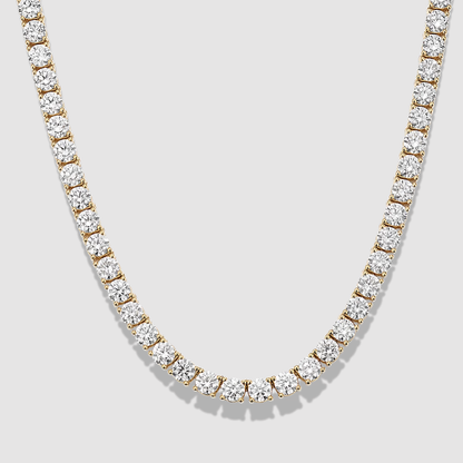 14k Gold 15 ct Lab-grown Diamond Tennis Necklace